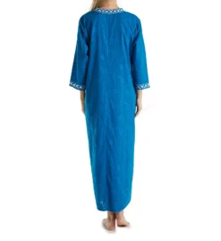 100% Cotton Woven Embroidered Jacquard Caftan -Her Room US la cera lace01 3117 bs
