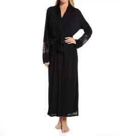 LA PERLA Brigitta Long Robe – Ultra-Soft Modal with Italian Lace Insets