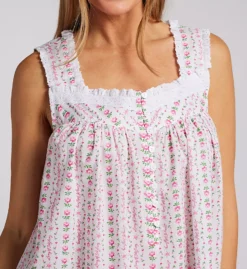 Lanz of Salzburg 100% Cotton Sleeveless Chemise – 36 Inch White Embroidered Eyelet Nightgown -Her Room US lanz of salzburg lanz01 5316843 cs1