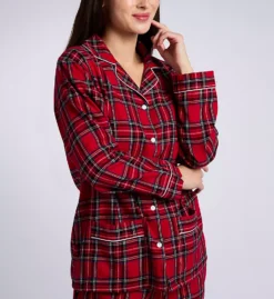 Lanz of Salzburg Classic 100% Cotton Flannel Long Sleeve Pajama Set with Piped Trim -Her Room US lanz of salzburg lanz01 5716839 cs1