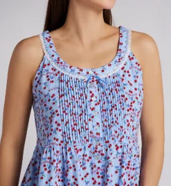 Lanz of Salzburg 100% Cotton Jersey Sleeveless Nightgown – Pintuck Sundress with Pockets -Her Room US lanz of salzburg lanz01 60002 cs1