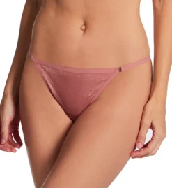 Shimmer Mesh Thong Panty