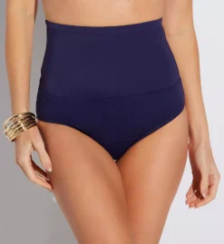 Leilani Classic Black Solids – High-Waist Tummy Control Swim Bottom -Her Room US leilani lei01 a720092 fs