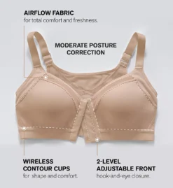 Posture Corrector Back Support Contour Cup Bra -Her Room US leonisa leo001 011936 cs1