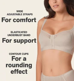 Posture Corrector Back Support Contour Cup Bra -Her Room US leonisa leo001 011936 cs2