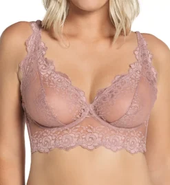 Milan Sheer Lace Bustier Bralette With Underwire