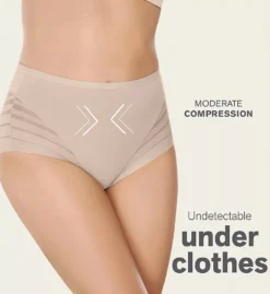 Lace Stripe Undetectable Classic Shaper Panty -Her Room US leonisa leo001 012903 cs2