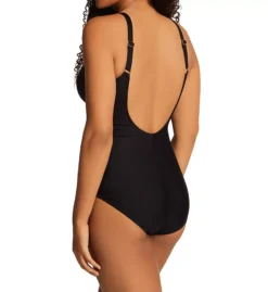 Leonisa Classic Sculpting Cross-Front V-Neck One Piece Swimsuit -Her Room US leonisa leo001 190707b bs