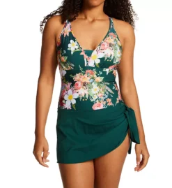 Leonisa Floral One-Piece Swimsuit with Multiway Skirt – Tummy Control 3-in-1 Swim Dress -Her Room US leonisa leo001 19a051 fs