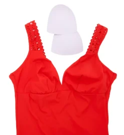 Lise Charmel Ajourage Couture Black Non-Wire One Piece Swimsuit - Laser-Cut Strap Plunge Back -Her Room US lise charmel lich01 aba6915 cs5