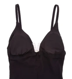 Lise Charmel Audace Ocean Deep Blue One Piece - Luxe Gold V-Hardware Non-Wire Swimsuit -Her Room US lise charmel lich01 abb9274 cs5