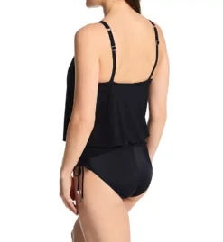Magicsuit Solids Susan Black – High Neck Blouson One Piece Swimsuit with Tummy Control -Her Room US magicsuit mags01 6006072 bs