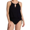 Magicsuit Solids Susan Black – High Neck Blouson One Piece Swimsuit with Tummy Control -Her Room US magicsuit mags01 6006072 gs