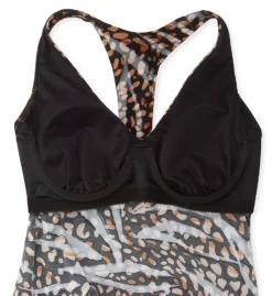 MagicSuit Natural Wonder Taylor Tankini – Earthtone Abstract Tiger Stripe Underwire Swim Top -Her Room US magicsuit mags01 6012552 cs6