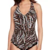 MagicSuit Natural Wonder Taylor Tankini – Earthtone Abstract Tiger Stripe Underwire Swim Top -Her Room US magicsuit mags01 6012552 gs