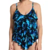 Magicsuit Pop Diva Rita Blue Floral Tiered Tankini Top – Ruffled Slimming Swimwear -Her Room US magicsuit mags01 6016744 gs