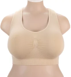 Plus SlimMe Seamless Racerback Sports Bra -Her Room US memoi sm001 msm 190x fs
