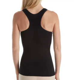 SlimMe by MeMoi Seamless Shaping Sports Tank – Racerback Tummy Control with Built-in Shelf Bra -Her Room US memoi sm001 msm 191 bs