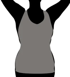 MeMoi Plus SlimMe Seamless Shaping Sports Tank – Racerback Activewear Camisole with Built-in Bra -Her Room US memoi sm001 msm 191x cs1