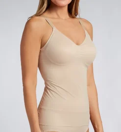 Miraclesuit Nude Comfy Curves Wireless Shaping Camisole – Adjustable Strap T-Shirt Cup Shaper