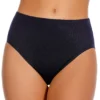 Miraclesuit Black Solid Basic High Rise Smoothing Brief Swim Bottom -Her Room US miraclesuit mira01 6516601 gs