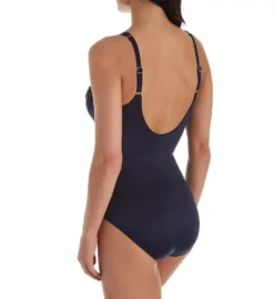 Miraclesuit Network Madero Black Slimming Underwire One Piece Swimsuit - Sheer Mesh Insets -Her Room US miraclesuit mira01 6516665 bs