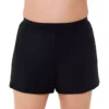 Miraclesuit Midnight Black Plus Size High-Waisted Tummy Control Swim Shorts -Her Room US miraclesuit mira01 6518805 gs