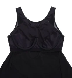 Miraclesuit Plus Size Ursula Black Asymmetrical Underwire Tankini Top – Slimming Flyaway Swimwear -Her Room US miraclesuit mira01 6525727 cs6