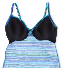 Miraclesuit Veranda Gala Multi-Patterned Stripe Tankini – Slimming Underwire Swim Top -Her Room US miraclesuit mira01 6553581 cs6