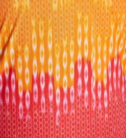 N by Natori Tahiti Bright Ikat V-Neck Batwing Sleeve Caftan -Her Room US n by natori nn01 rc0054 cs1