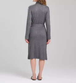 N by Natori Oasis Robe – Solid Knit with Piping Shawl Collar Loungewear -Her Room US n by natori nn01 sc4043 bs