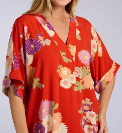 Kiku Challis Dolman Sleeve 52 Caftan -Her Room US n by natori nn01 wc0052 cs1