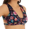 Nanette Lepore Spice Market Alana Apex Tri Swim Top - Black Floral Tapestry Sporty Triangle Bikini -Her Room US nanette lepore nan01 l0t0927n gs