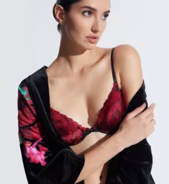 Natorious Embroidered Demi Underwire Bra -Her Room US natori nat001 712308 cs2