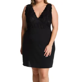 Natori Plus Zen Floral 36 Inch Lace Cup Chemise - Soft Modal Sleepwear Nightgown -Her Room US natori nat001 78282x fs