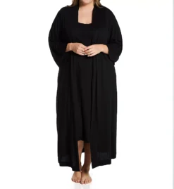 Natori Plus Shangri-la 49 Inch Robe – Luxury Tencel Modal Long Kimono Wrap -Her Room US natori nat001 88274x cs1