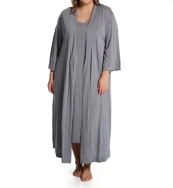 Natori Plus Shangri-la 49 Inch Robe – Luxury Tencel Modal Long Kimono Wrap -Her Room US natori nat001 88274x cs2