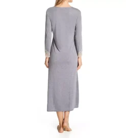 Natori Luxe Shangri-La Long Nightgown – Modal Lace Trim Lounger -Her Room US natori nat001 f70056 bs