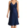 Natori Infinity Jacquard V-Neck Slip - Luxury Stretch Satin Chemise -Her Room US natori nat001 q73064 gs