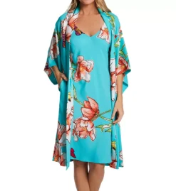 Natori Wild Poppy Floral & Butterfly Wrap Robe – Silky Lightweight 3/4 Sleeve Loungewear 12 Natori Wild Poppy Floral & Butterfly Wrap Robe – Silky Lightweight 3/4 Sleeve Loungewear -Her Room US natori nat001 r74009 cs2