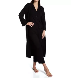 Natori Solid Jersey Feathers Essentials Robe – Standing Collar Long Sleepwear -Her Room US natori nat001 s74129 cs5