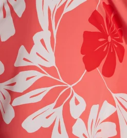 Natori Palma 52 Floral Print Matte Crepe Satin V-Neck Caftan -Her Room US natori nat001 t70035 cs1