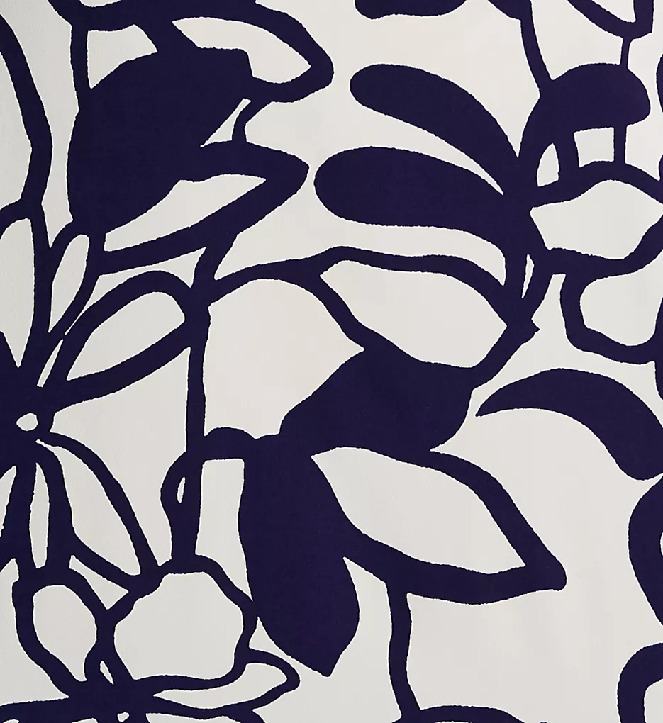 Natori Miyu Printed Satin Pajama Set – Blue and White Floral Georgette PJ Set 8 Natori Miyu Printed Satin Pajama Set – Blue and White Floral Georgette PJ Set - Image 6