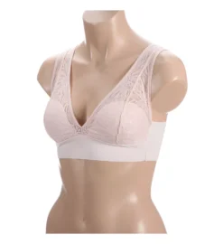 OnGossamer Sleek & Lace Built-Up Longline Bralette – Wireless Padded Plunge Lounge Bra -Her Room US ong001 g5280 01