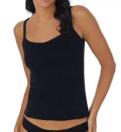 OnGossamer Cabana Cotton Reversible Camisole - Pima Cotton Lace Trim V-Neck & Scoop Neck