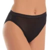 Mesh Hi Cut Brief Panties - 3 Pack