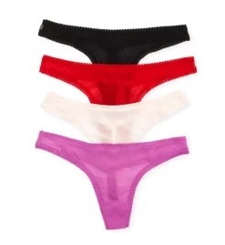 Gossamer Mesh Hip-G Gift Boxed Thong - 4 Pack -Her Room US ongossamer ong001 3512p4 cs2