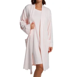 P-Jamas ButterKnits 100% Pima Cotton 40" Robe – Long Sleeve Madeira Stitch Bathrobe -Her Room US p jamas pj001 345660 cs1