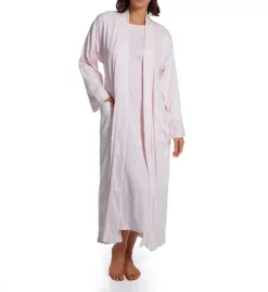 P-Jamas Butterknits Leopard Print 100% Pima Cotton Long Robe - Luxury Lounge Wrap -Her Room US p jamas pj001 356661 cs4