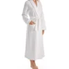 P-Jamas White Quilted Basketweave - Ric Rac Trim Shawl Collar Robe -Her Room US p jamas pj001 358700 gs
